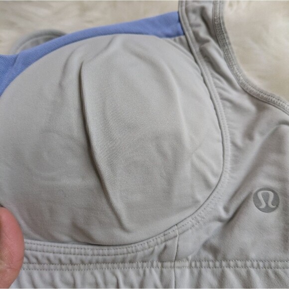 Lululemon Ta Ta Tamer II Silver Spoon & Lullaby Blue Purple 34DD - Picture 3 of 8